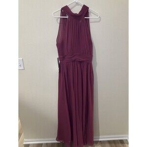 Azazie Iman A-line Ruched Chiffon Floor Length Bridesmaid Dress In Orchid Custom
